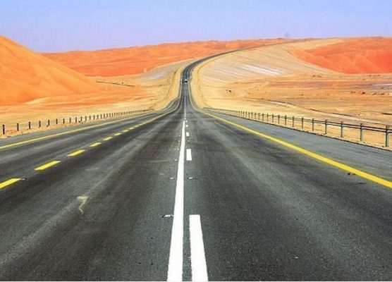 طريق السعودية عمان البري